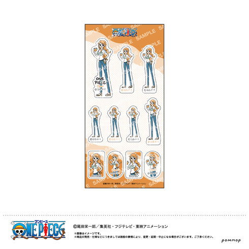 『ワンピース ONE PIECE』ステッカー-ゆるスタ第2弾-(C ナミ)
